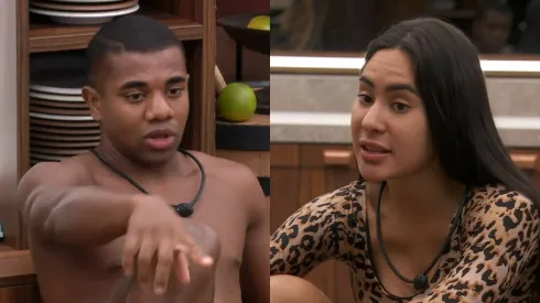 Davi e Isabelle conversam no BBB 24 – Foto: Globo
