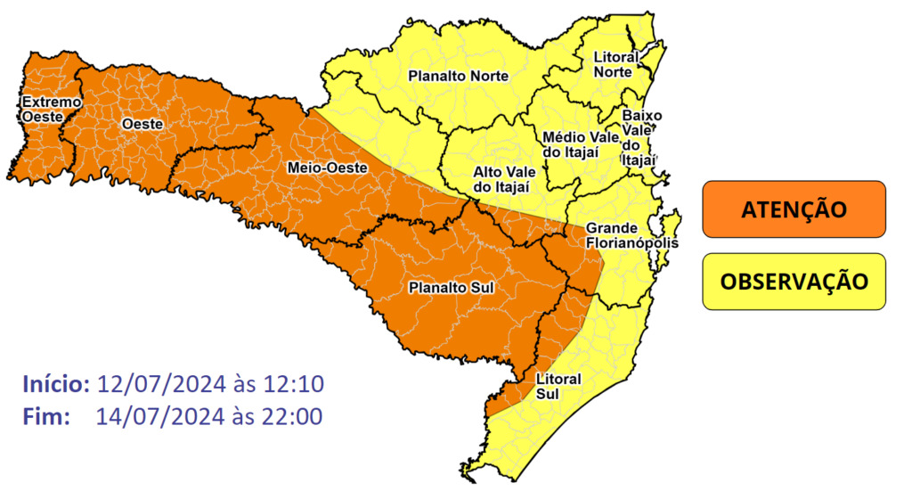 1720845629 660 Defesa Civil alerta para 150 mm de chuva temperaturas de - JORNAL DA TARDE