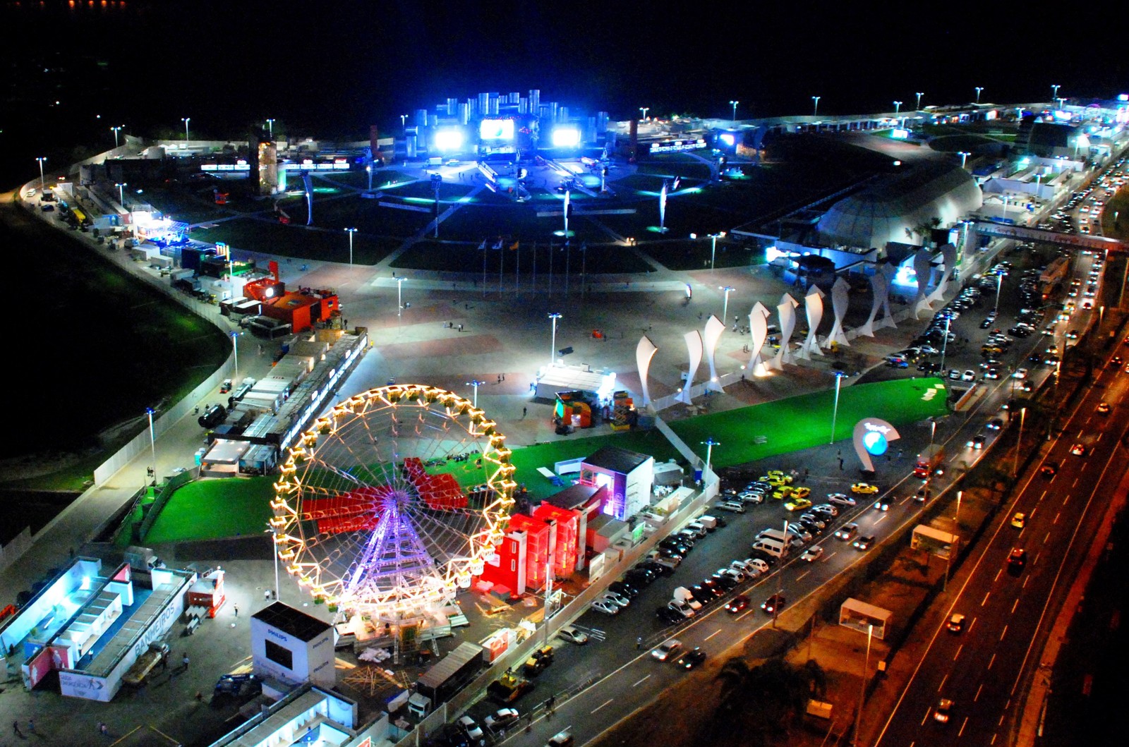 No Rock in Rio IV, realizado em 2011, a Cidade do Rock passou a se localizar no Parque Olímpico Cidade do Rock, na Avenida Salvador Allende, na Barra da Tijuca, no Rio de Janeiro — Foto: Genilson Araújo / Parceiro / Agência O Globo