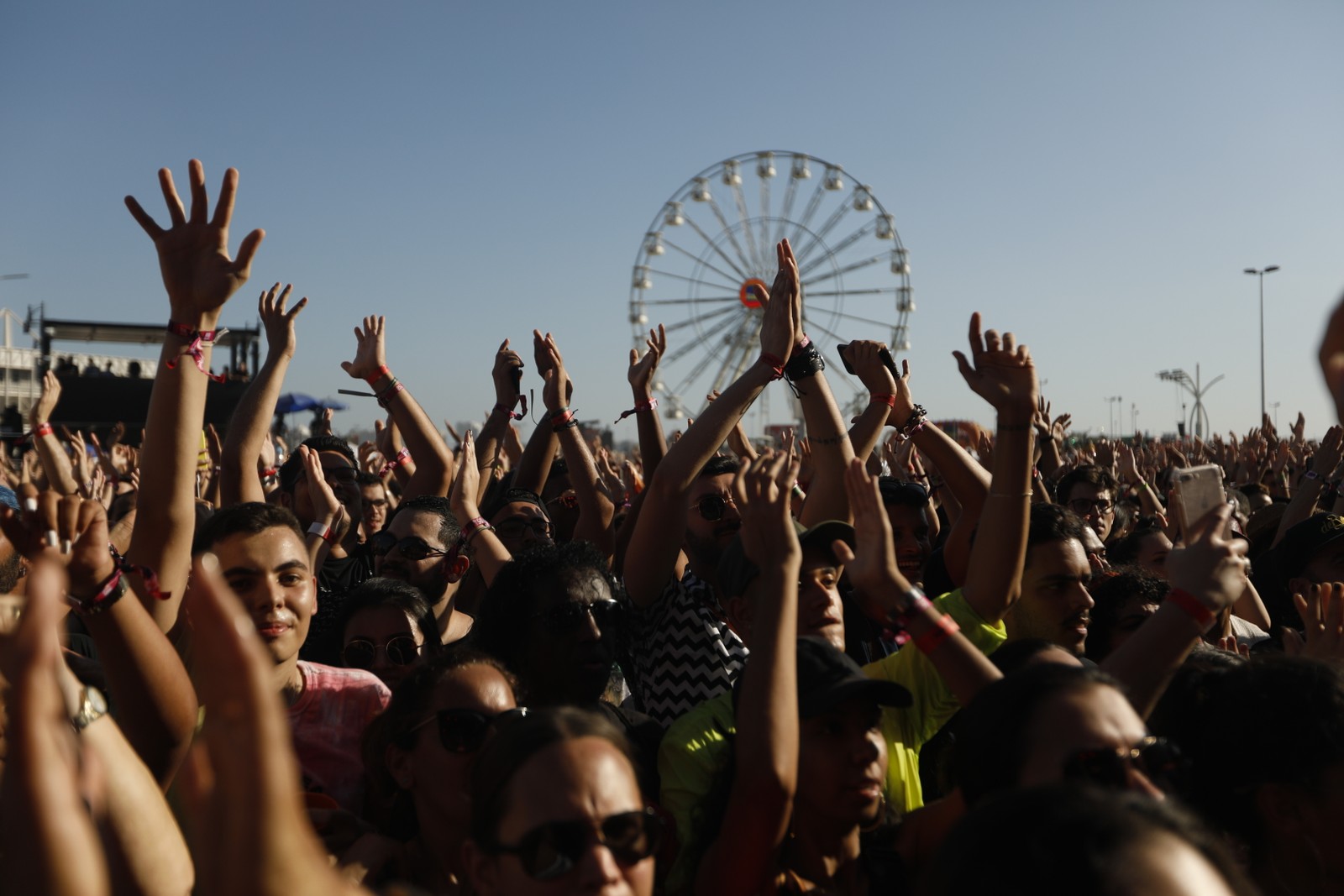 Cerca de 100 mil pessoas frequentaram a Cidade do Rock no Rock in Rio VIII, realizado em 2019, no Parque Olímpico do Rio de Janeiro — Foto: Brenno Carvalho / Agência O Globo