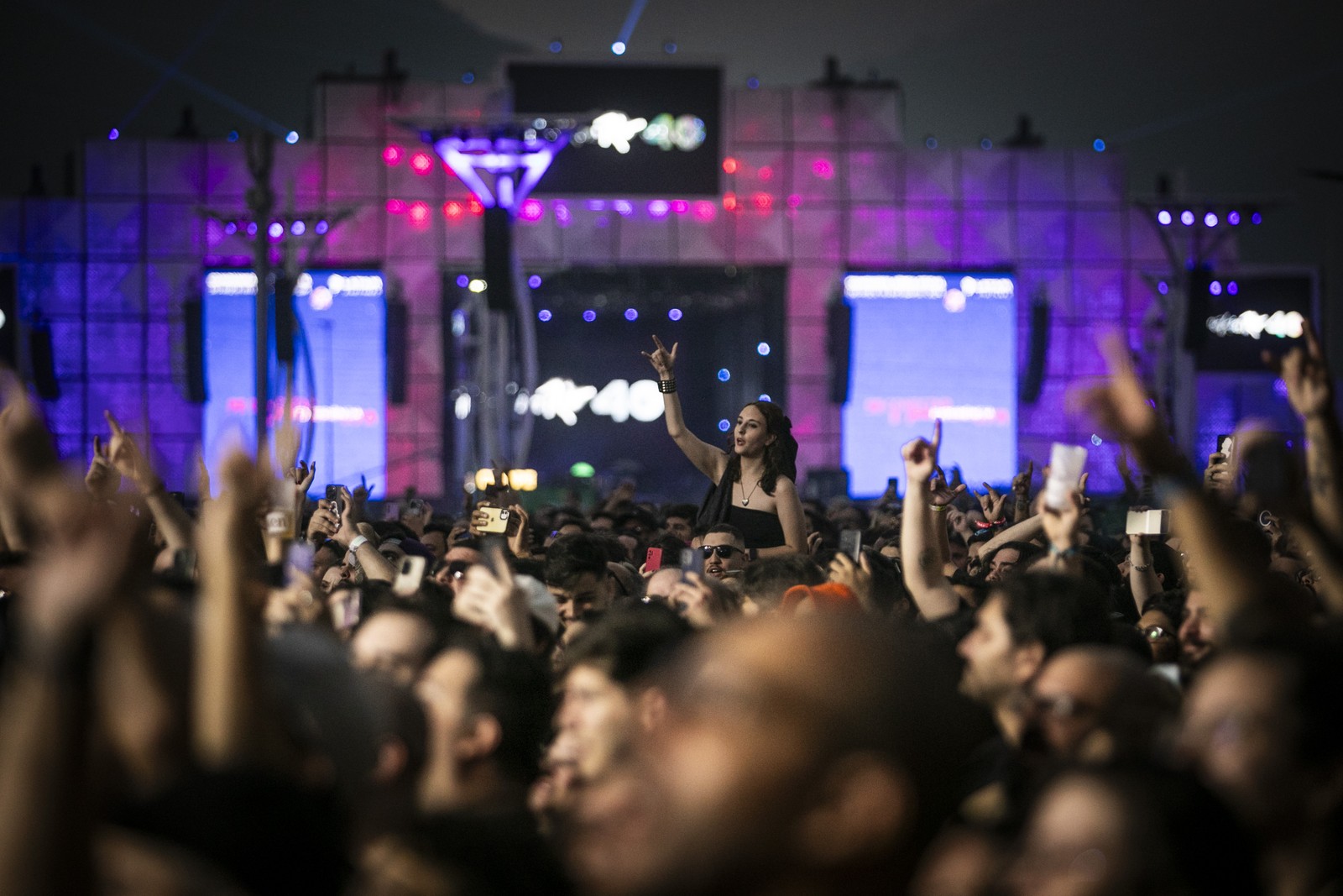 O Rock in Rio X, realizado em 2024, continua a acontecer no Parque Olímpico da Barra, na Avenida Embaixador Abelardo Bueno, na Barra da Tijuca — Foto: Guito Moreto / Agência O Globo