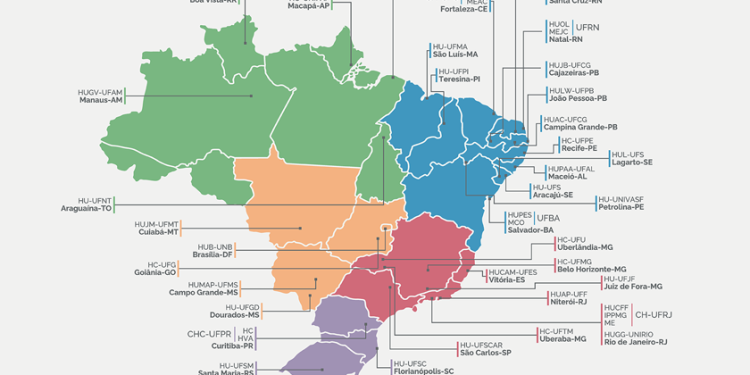 Com concurso em estudo, Ebserh tem 45 hospitais no país; confira!