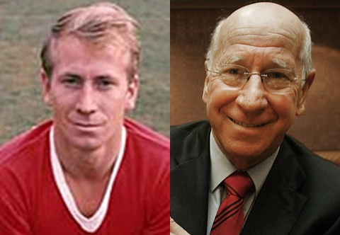 Veja como Bobby Charlton era e como ficou