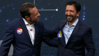 Nunes e Boulos trocam provocações, se abraçam e focam em apagão no 1º debate em São Paulo