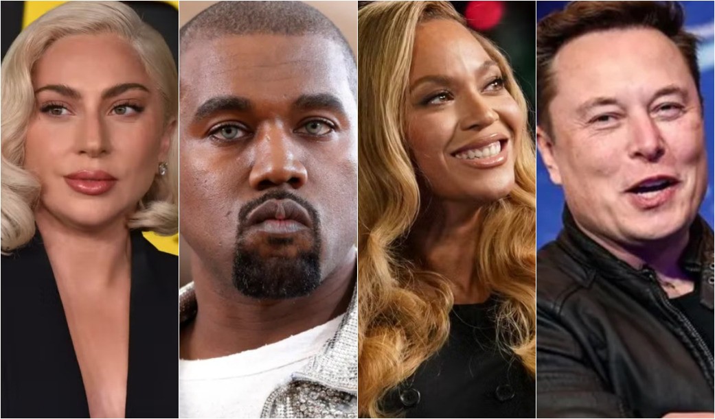 Lady Gaga Kanye West Beyonce Elon Musk Veja quais famosos - JORNAL DA TARDE