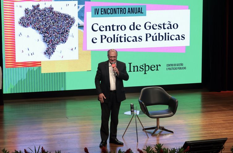 Paulo Pinto/Agência Brasil São Paulo (SP), 26/09/2025 - Vice-Presidente, Geraldo Alckmin, durante palestra no IV Encontro Anual - Centro de Gestão e Politicas Públicas, no INSPER. Foto: Paulo Pinto/Agência Brasil