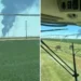 Avião bombardeiro cai logo após decolar de base aérea nos EUA