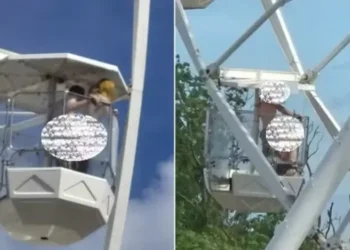 Casal é filmado fazendo sexo em roda-gigante durante festival de Rock