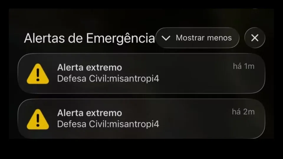Ataque alienígena em BH, misantropia em SP: veja cronologia dos alertas falsos da Defesa Civil