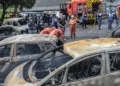 Imagens mostram destruição causada por acidente com helicópteros no Rio