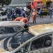Imagens mostram destruição causada por acidente com helicópteros no Rio
