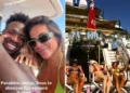 Virginia Fonseca comemora aniversário de Vini Jr em iate de luxo na Itália