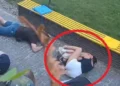 Imagens da guerra: Mãe abraça e protege filha durante ataque russo a Sumy