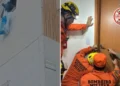 Menino trancado pela mãe pedia água pela janela antes de resgate