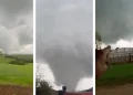 Tornado destrói casa no RS: