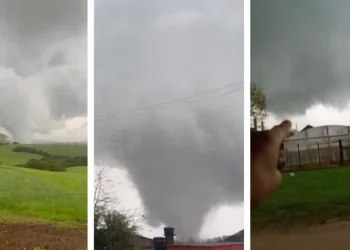 Tornado destrói casa no RS: