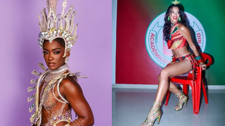 Érika Januza e Alane Dias são cotadas para o cargo de Rainha de Bateria da Grande Rio. Érika Januza e Alane Dias são cotadas para o cargo de Rainha de Bateria da Grande Rio.
