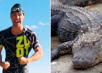 Triatleta revela técnica bizarra que o salvou de jacaré durante treino