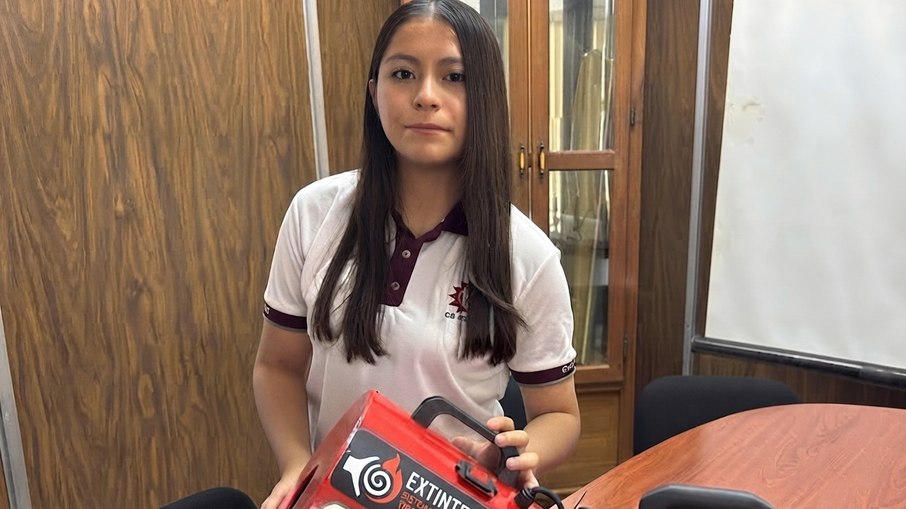 A estuudante mexicana Ángela Karime Venegas Hernández criou o Vortex Tech aos 16 anos