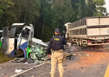 Acidente entre ônibus e carreta deixa 21 mortos e 4 feridos no Paraná
