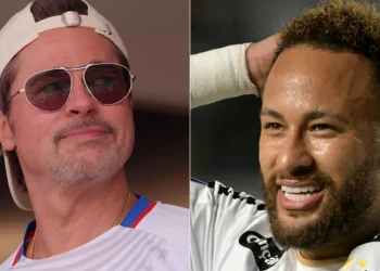 Brad Pitt diz que quer dar aulas de atuação para Neymar simular melhor as faltas