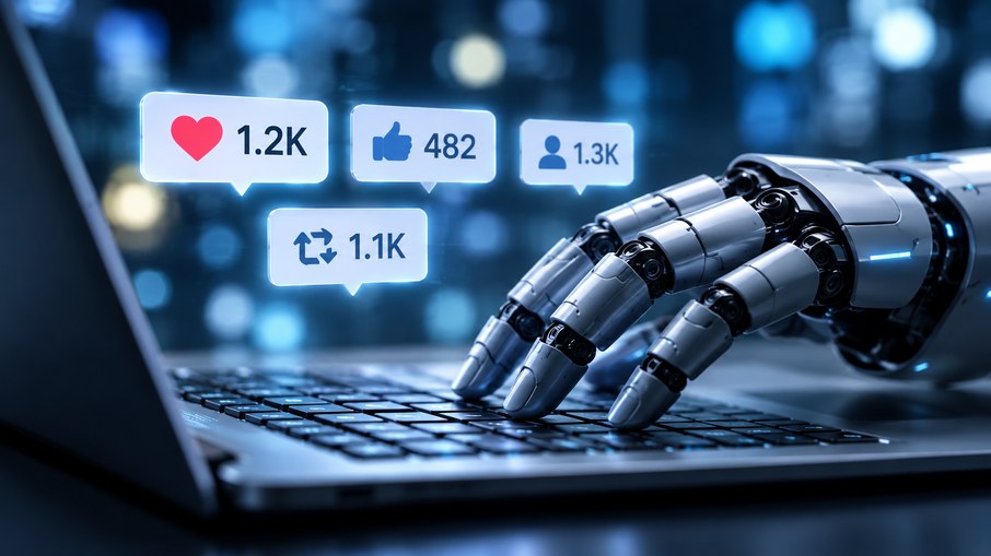 Segundo levantamento da empresa de cibersegurança Thales, os robôs foram responsáveis por 53% do tráfego web registrado em 2025