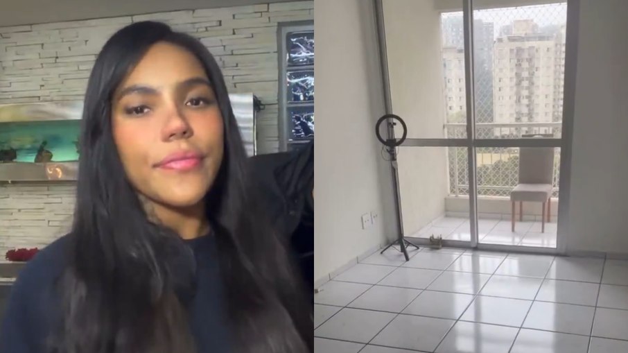 Carol Lekker mostrou apartamento sem sofá