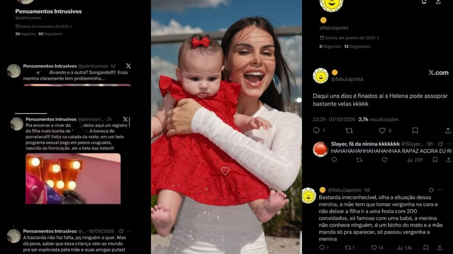 Amanda Kimberlly mostra ataques a sua filha
