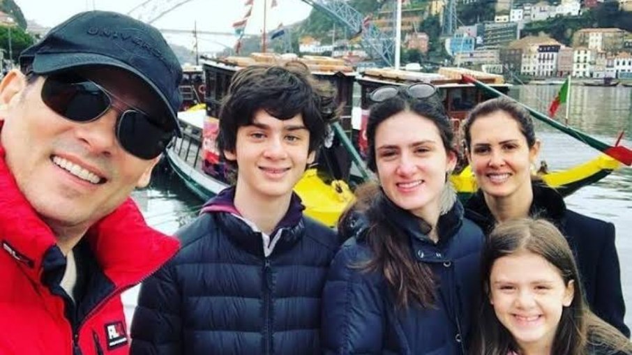 Celso Portiolli e família