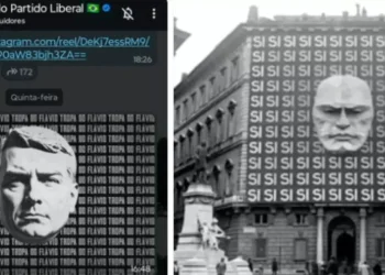 PL usa imagem de Flávio similar à de Mussolini. Sabe o que significa?