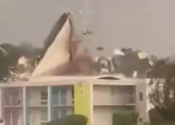 Ventos do furacão Isaías arrancam telhado de hotel na Flórida; vídeo